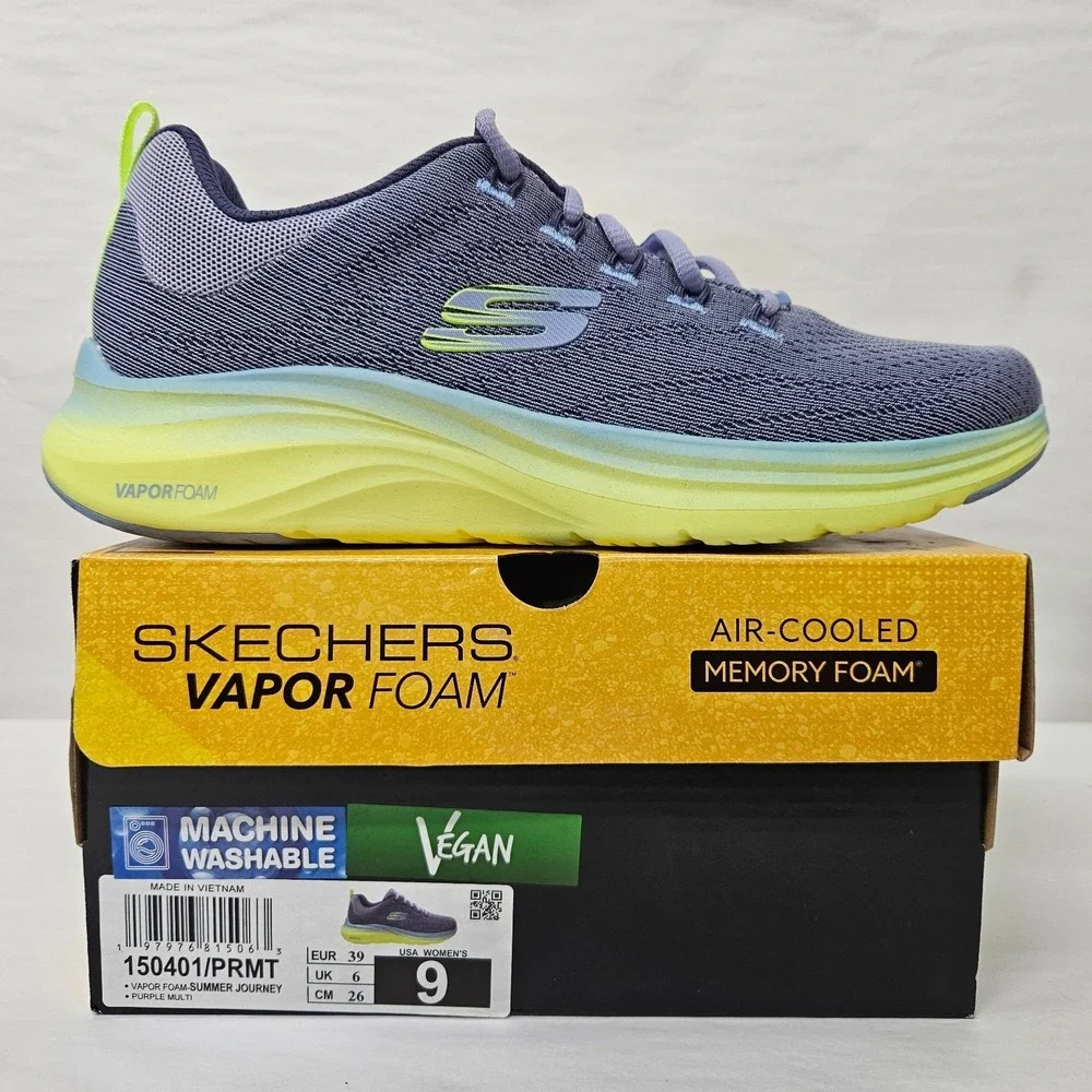 Skechers Vapor Foam Summer Journey Comfort Sneakers 150401/PRMT Purple Womens 9‎